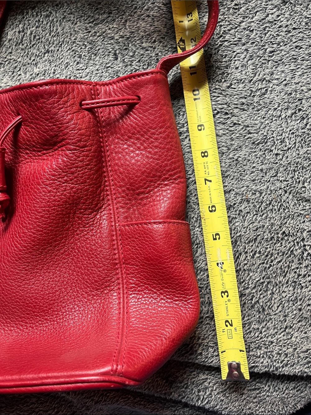Coach Sonoma 4926 red drawstring purse EUC - Picture 9 of 12